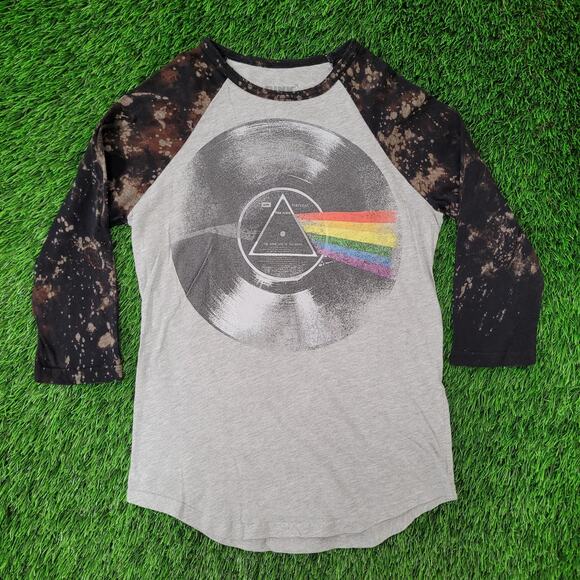 Pink-Floyd Raglan Baseball Tee Shirt Womens 2XS/XS 16x24 - Picture 1 of 14